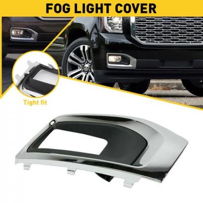 Passenger RH Side Fog Lamp Trim Chrome Light Cover Frame For GMC Yukon XL 15-20