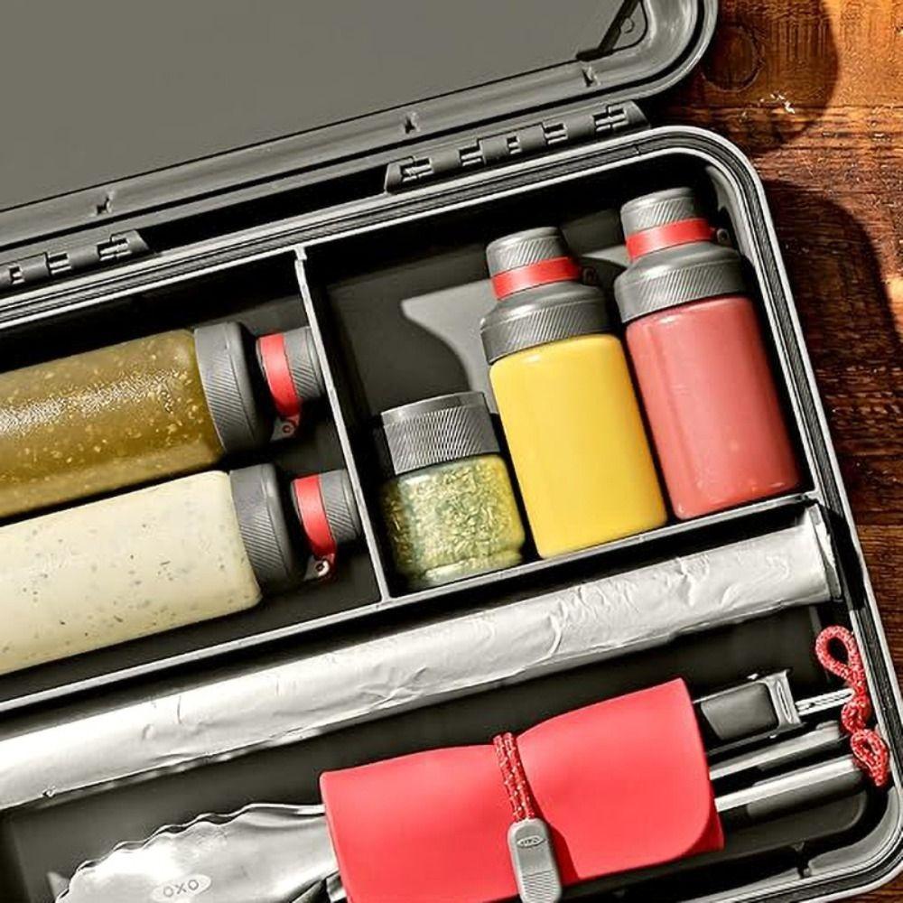 Kunststoff-Quetschflasche Küchenwerkzeuge Staubdichte Gewürzflasche Salatdressing-Press-Typ Quetschflasche Haushaltszubehör