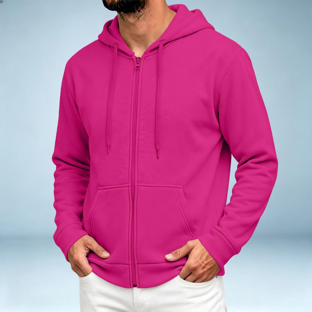 Men's Casual Hooded -Lined Jacket Color for Everyday Wear