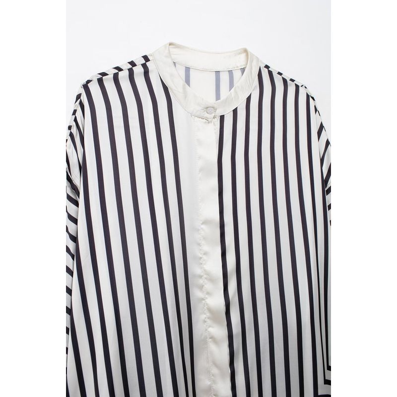 Jnleaog New Fall Women's Clothing Fashion French Style Design Fashion All-Match Casual Style Positioning Print Shirt