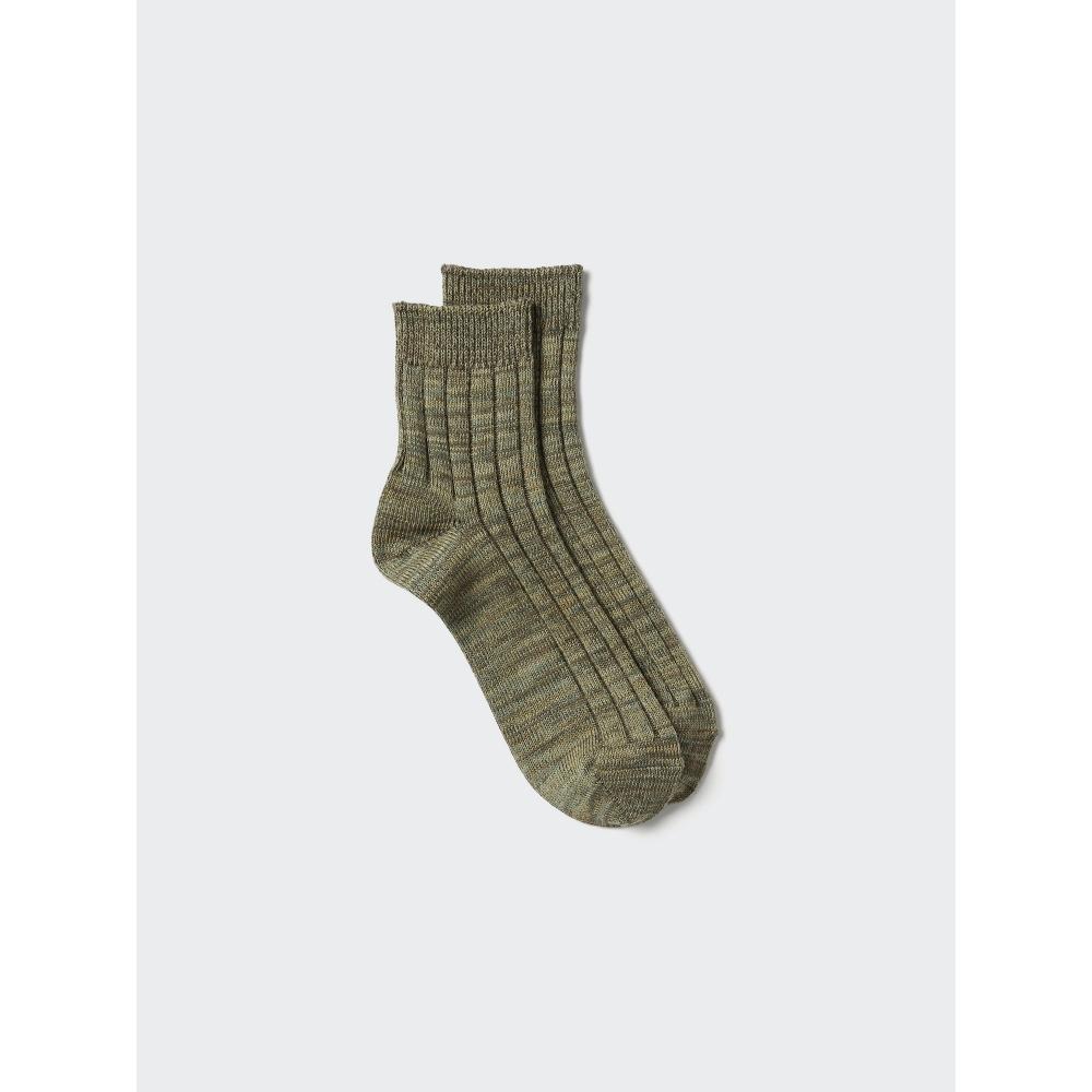 

Uniqlo Меланжевые полуноски 08 DARK GRAY/2527