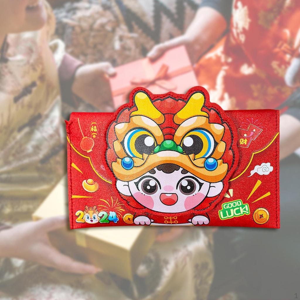 Chinese Lunar Year Red Envelopes Packets of The Dragon Hong, Lucky Money Hong for