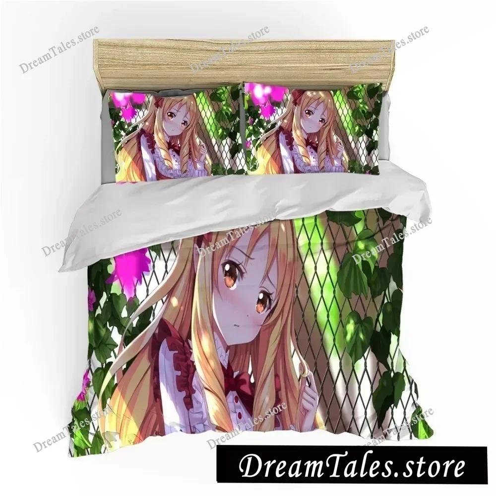 Fashion Japan Anime Cartoon Bedding Set 3D Print Christmas Gift Duvet Cover Sexy Girls Bed Quilt Cover Pillowcase Luxury Gift029