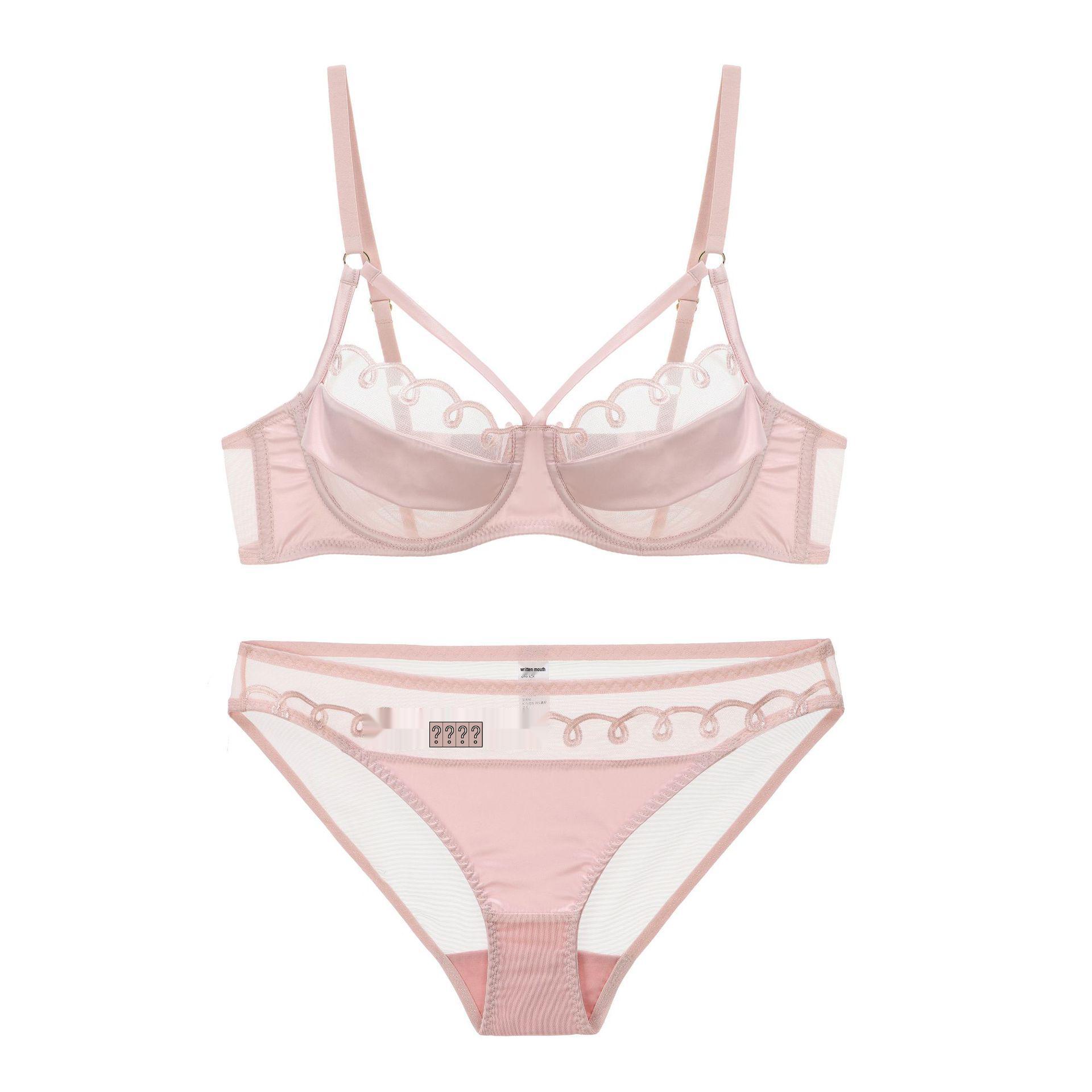 

Ультратонкий комплект бюстгальтера из французского кружева - Удобный, Сексуальный и Подчеркивающий фигуру для большой груди Panty-XL