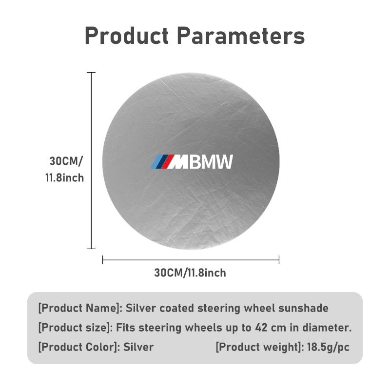 Foldable Car Steering Wheel Sun Shade Sun Protection Anti-uv Sunscreen For BMW 1 3 5 7 Series M F01 F20 F10 F13 E52 E53 E60 E93