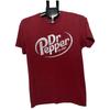 T-shirt Graphique Dr Pepper Style Rétro Vintage Rouge Bordeaux Logo Tee Petit Unisexe