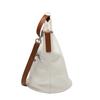SAINT LAURENT Rive Gauche Shoulder Bag canvas Natural x brown unisex VLR669299 Used
