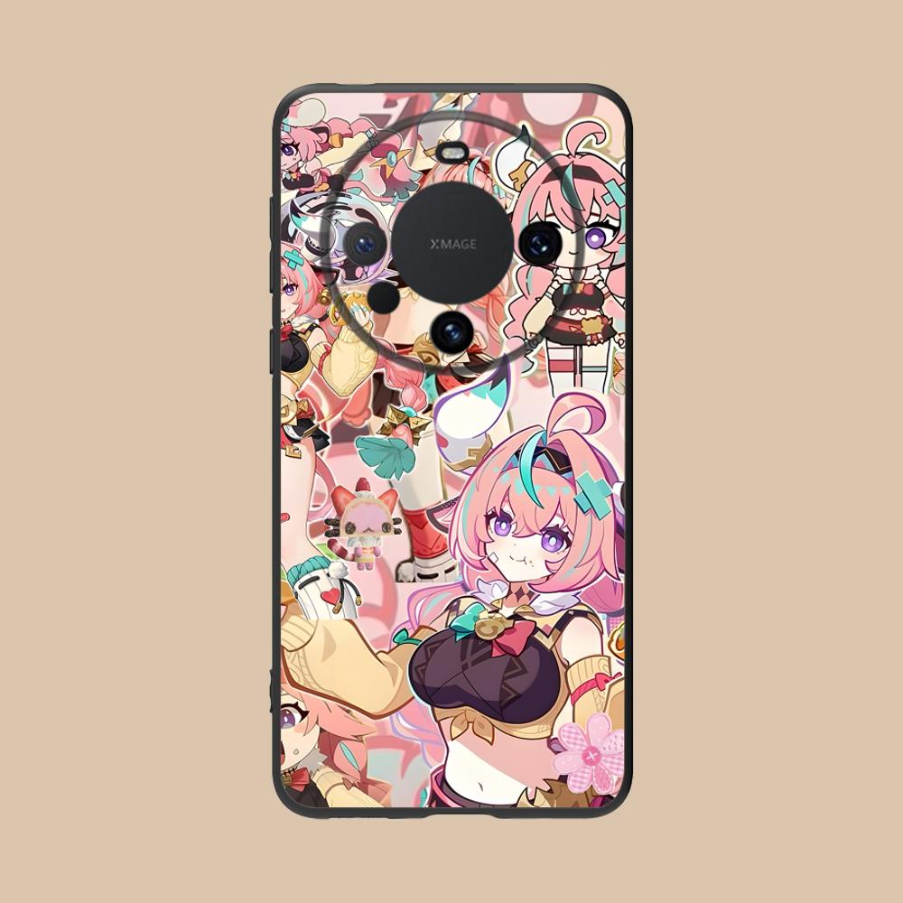 Game GI Varesa Matte TPU Mobile Phone Case for Huawei Mate 60 50 40 30 20 10 Pro Plus Lite E 5G Colorful Printing Cover