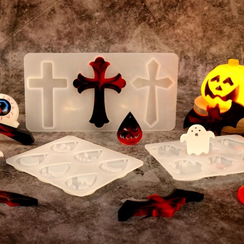 Halloween Earring Resin Mold Jewelry Casting Mold Silicone Pendant Mould Epoxy Resin Mold for Resin Jewelry DIY Crafts