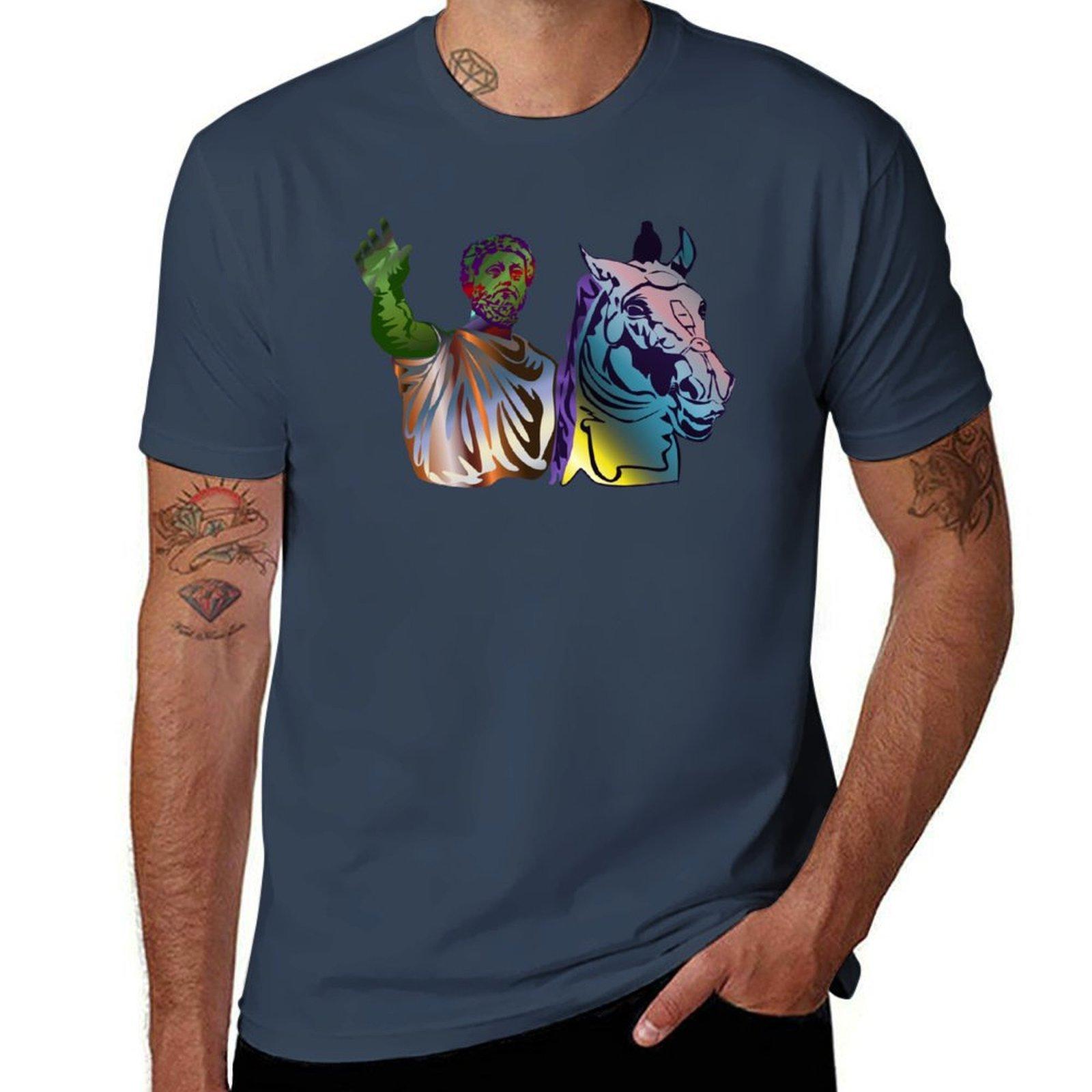 Marcus Aurelius Tshirt Summer Holiday Casual Tee S