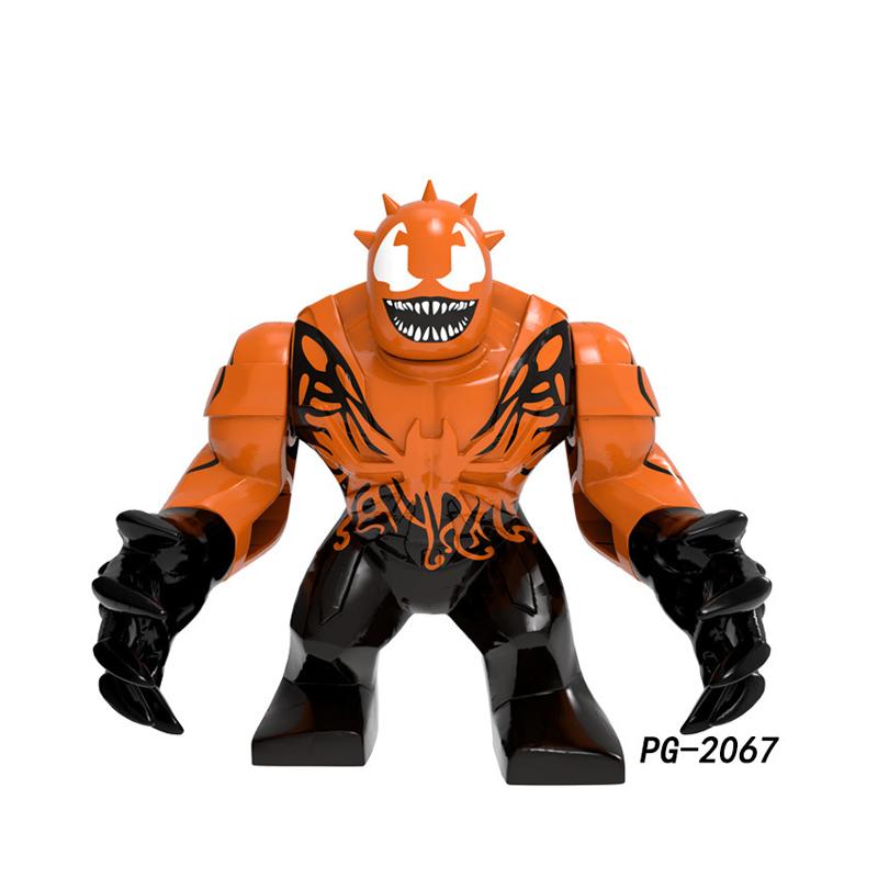 Non-Toxic Superhero Figure Panther Red Hulk Big Size Crocodile Thanos Hulk Building Blocks Children Assembled Educational Toys