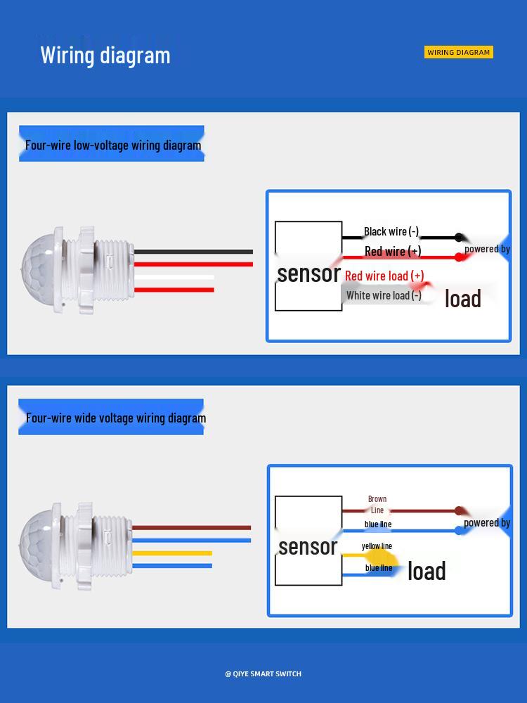 Adjustable Intelligent Infrared Motion Sensor Timer Switch