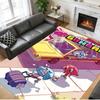 Anti‑Slip Crystal Velvet Floor Rug, Amazing World of Gumball Design Carpet for Indoor Living Bedroom Home Decoration