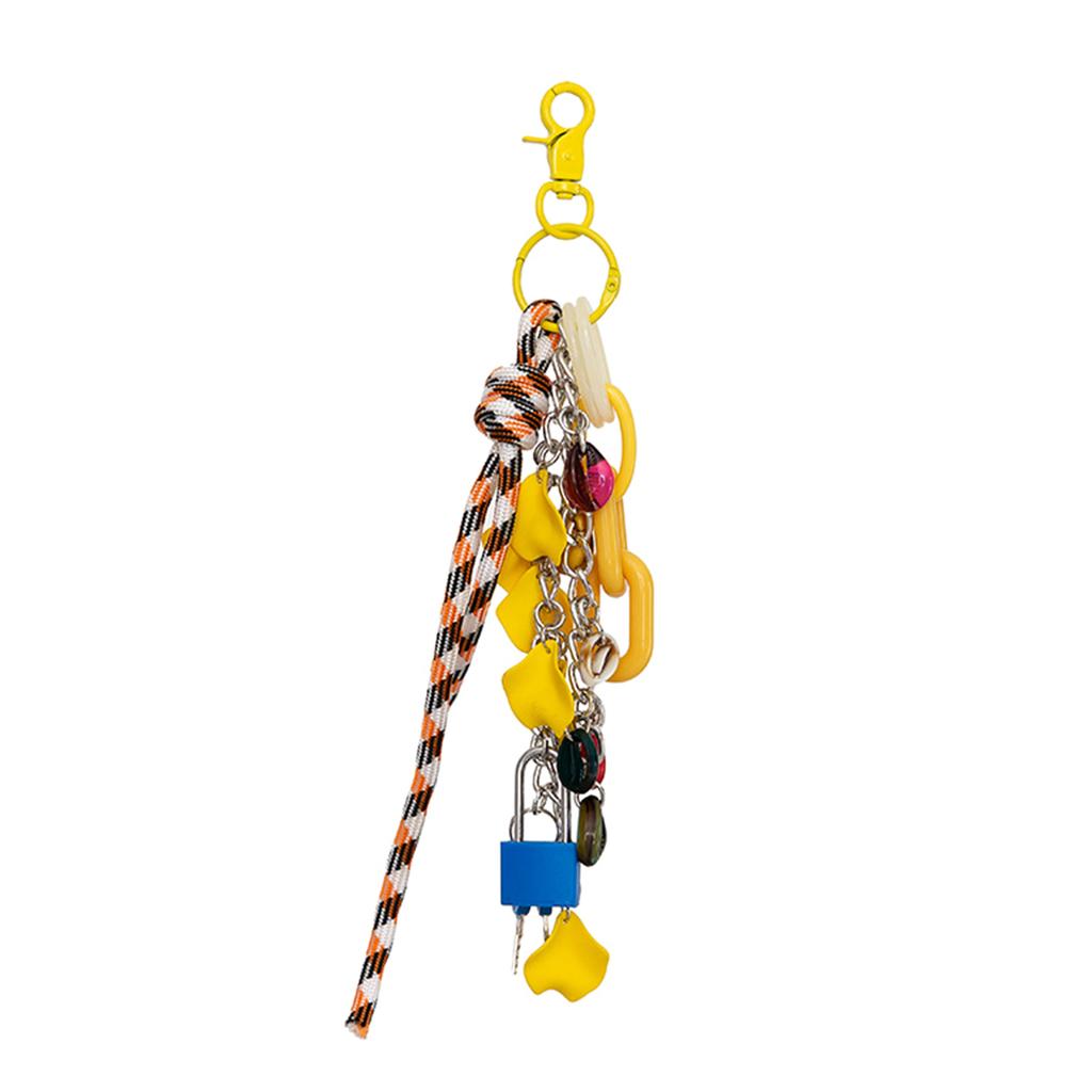 Stylish Multipurpose Nylon Cord Lock Chain Pendant Fashion Accessory for Handbags and Keys Decoration Unisex Designs