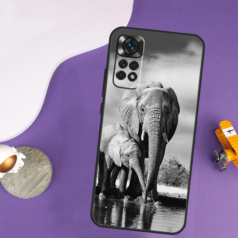 Elephant Animal Case For Xiaomi Redmi Note 13 14 Pro 12 9 10 11 Pro 10S 11S 12S Redmi 14C 13C 10C 12C Cover