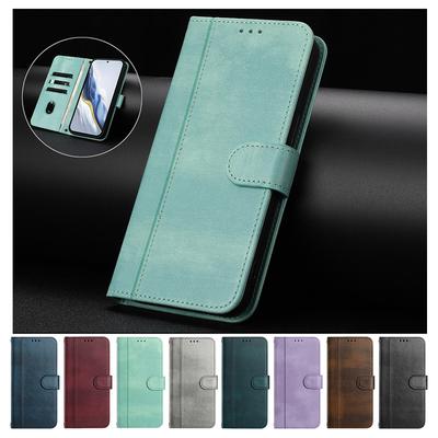 Retro Leather Flip Phone Wallet Case For ZTE RedMagic 11 Pro Nubia Z80 Ultra V80 Focus 2 A76 A75 A73 A55 A35 A35E Stand Cover