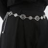 Womens Elegant Ladies Metal Thin Waist Chain Gold Round Irregular Body Chains Sexy Accessory Dress Belts Accessories Fashion