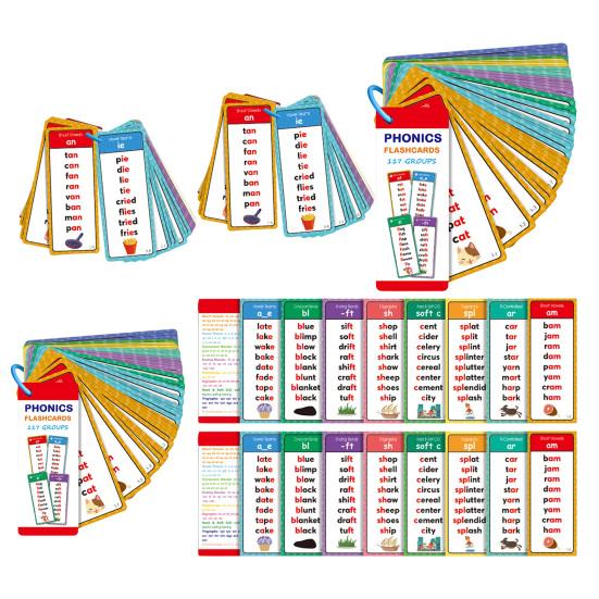 46024 Sets Phonics Word Cards 117 Sound Groups 900+ Rhyming Words Toddlers