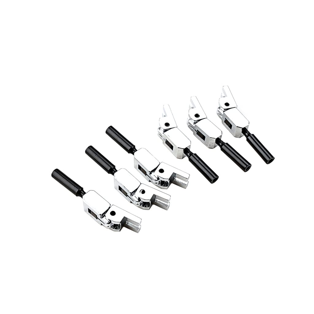 Tremolo Bridge 6 Roller Bridge Tremolo Saddles for Floyd Rose Electric Guitar Replacement Accessories Saddles, (Silver)