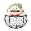 Chef-Topped Wire Basket Black Decorative Storage Breathable