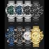 Stainless Steel Watch for Men with Large Dial Quartz Men Watches Fashionable Luxury Business Watches for Men Watches