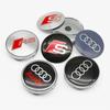 4 Pezzi 56mm Coprimozzo Cerchione Identità Sovrapposizione Per Audi RS B8 B9 S A3 8V A4A6 C7 C6 A5 Q3 Q5 Q7 A1 Accessorio Tuning Motorsport