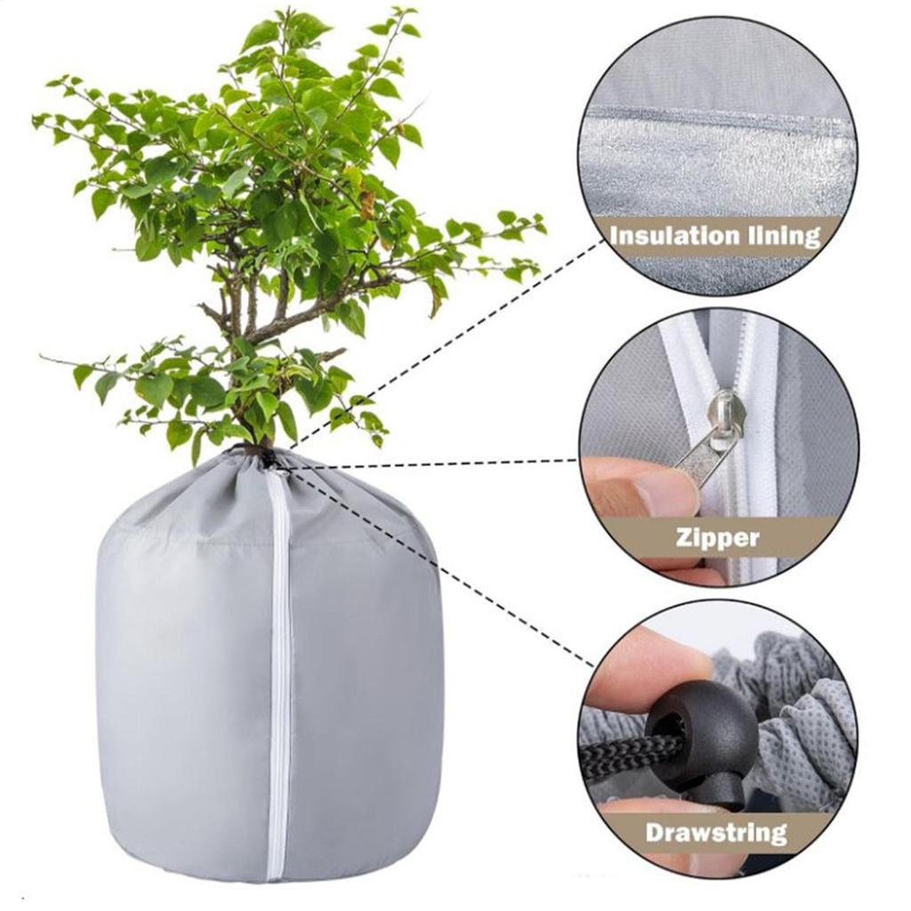 Plant Frost Cover Hydrogarden Winter Cover Shrub Trees Protection Bag Potted Plant Protector Oxford Cloth Anti Freeze Warm Cover