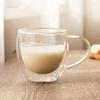 Double Wall Glass Cups Espresso Coffee Mugs Heat-Resistant Transparent 80/250/350/450ml with Double Bottom for Home & Kitchen