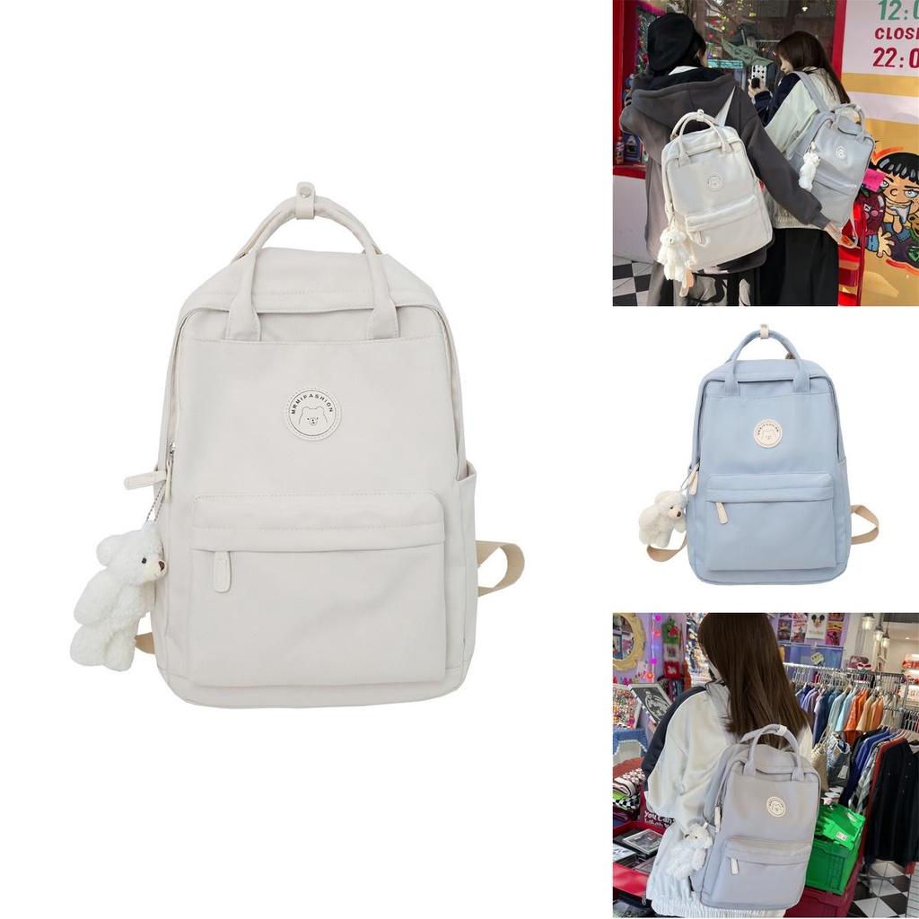 Ins Stylish And Spacious Nylon Backpack For Teenage Girls