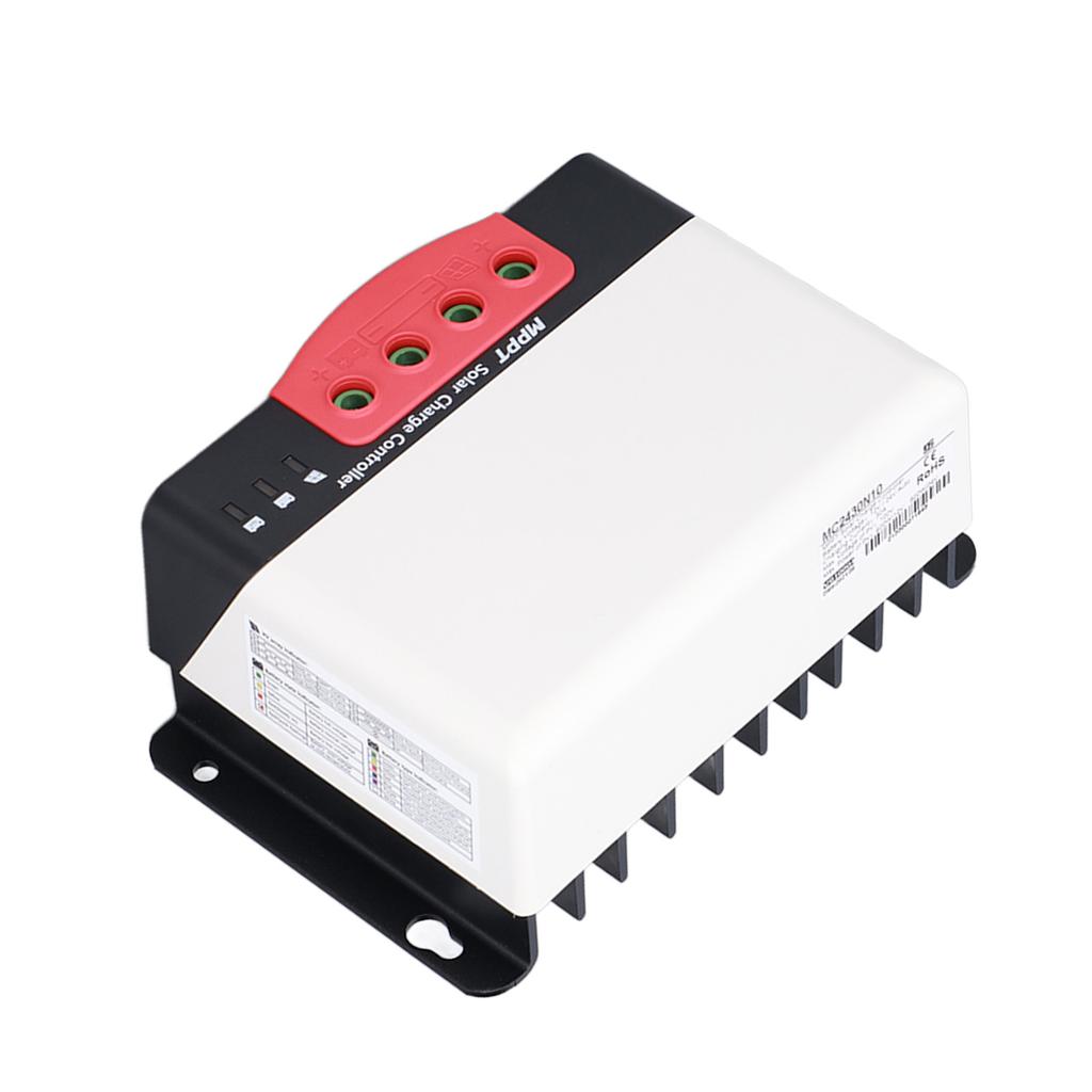 MPPT Solar Charge Controller 12V/24V Automatic Recognition 30A IP32 Waterproof for RV Home Power Sta