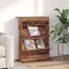 Magazine Rack with Shelf Reclaimed Wood Look 70 x 41 x 96 cm Engineered Wood