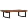 Wall Mounted Washbasin Countertop with Bracket Steel and Solid Oak Wood