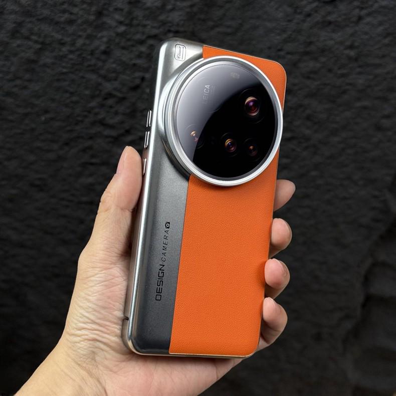 Premium Colorblock Electroplated Leather Case for Xiaomi 13 Ultra/14 Pro/15 Pro - Drop-Proof Protection