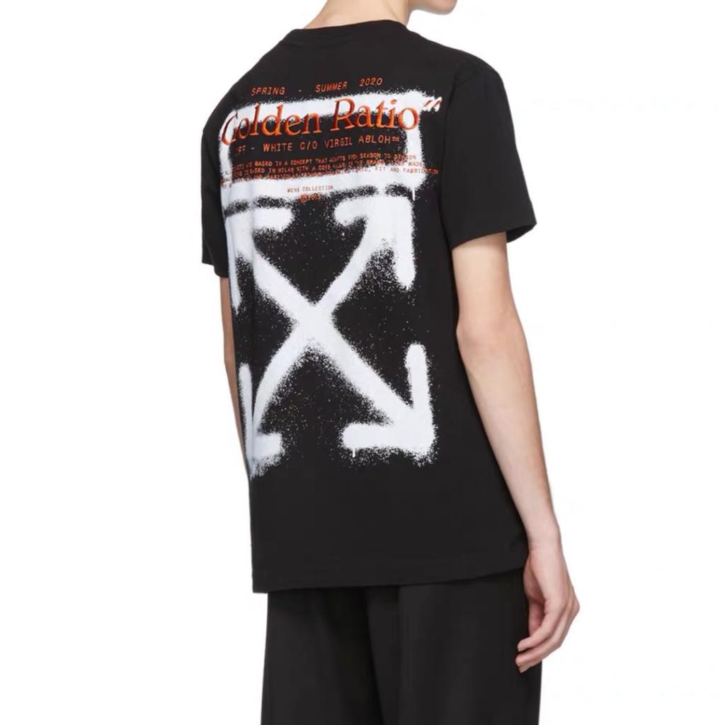 OFF-WHITE Oversized Harry The Bunny T-shirt Black Men Streetwear OMAA027R201850091001