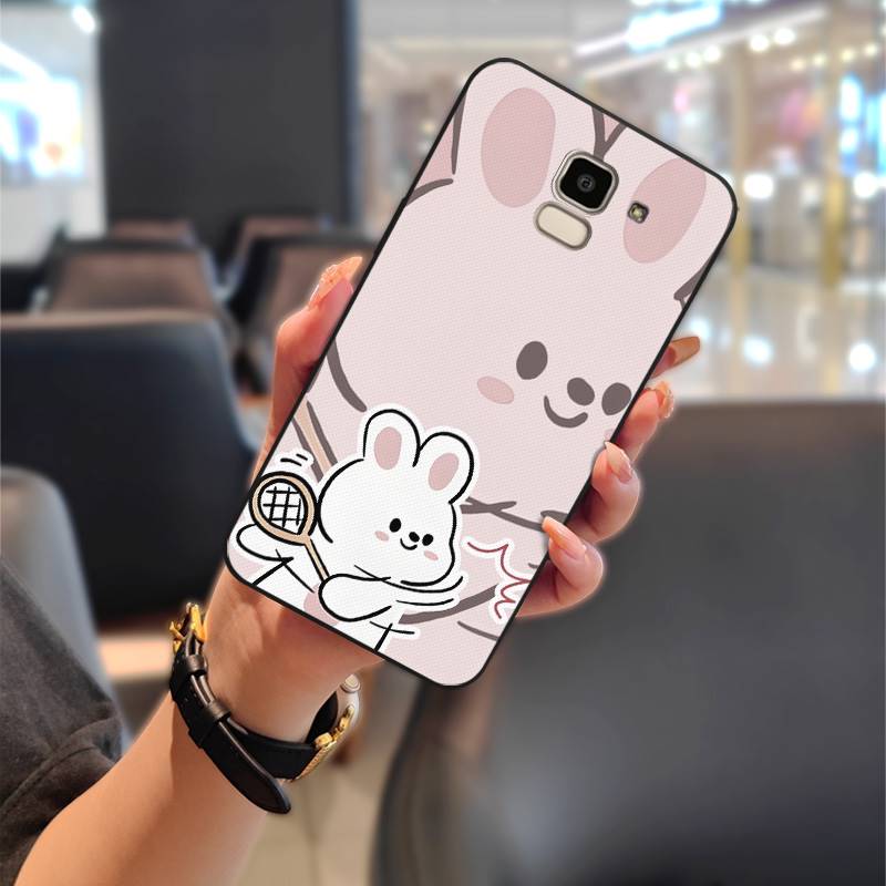 Shockproof Dirt-resistant Phone Case For Samsung Galaxy J6 2018/SM-J600F Durable Silicone Cartoon Anti-dust Soft case