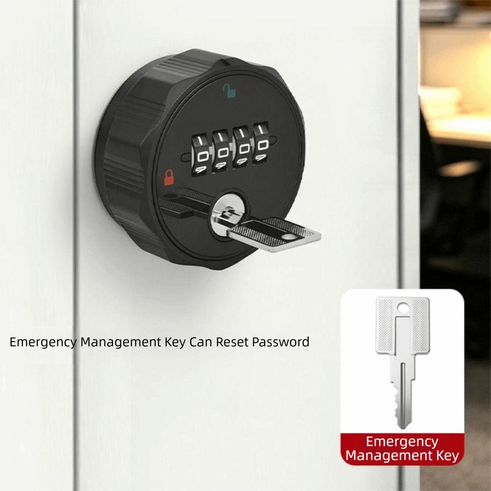 Weatherproof Drawer Lock 4-Digit Combination Security Door Bolt For Gym School Locker