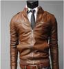 Special Spring and Autumn Slim Fit Men's Stand-Up Collar Jacket Business Casual Locomotive PU Leather Jacket Men's Jacket