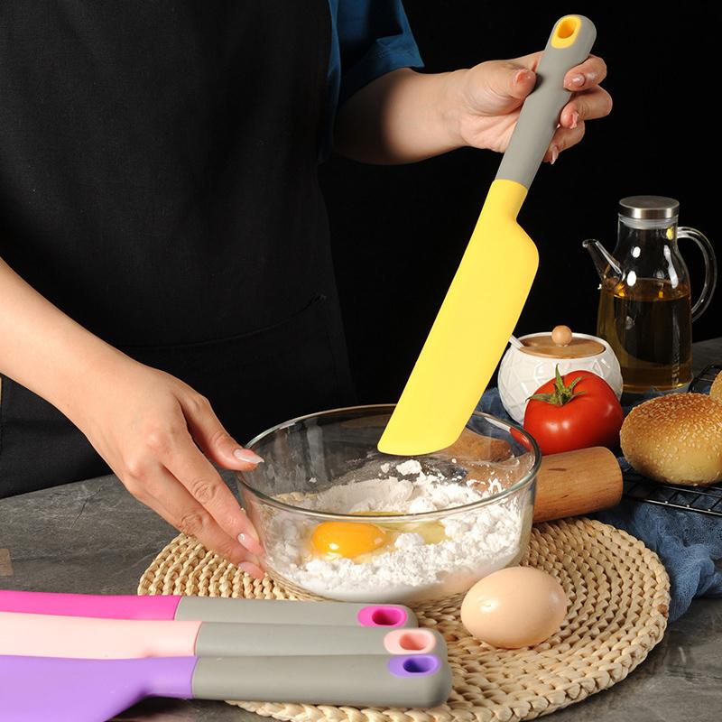Silicone Spatula Heat Resistant Cake Cream Butter Stirring Spatulas Mixing Batter Scraper Kitchen Baking Cooking Tools