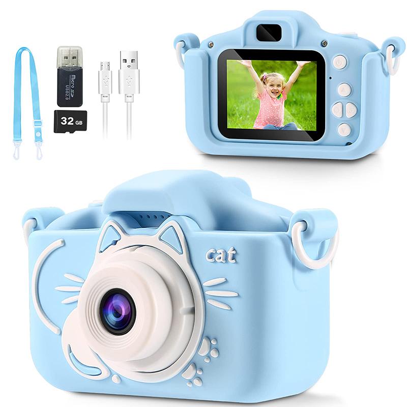 Jucării Mini Cameră Foto pentru Copii Ecran 2 inch HD Desene Animate Cameră Digitală pentru Copii Cameră Foto SLR Jucărie Drăguță Pentru Copii Cadouri de Ziua de Naștere Crăciun