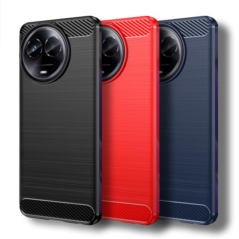 

Для Realme 11 5G Чехол для Realme 11 Чехол 6,72 дюйма из углеродного волокна Противоударный силиконовый бампер для Realme 11 5G Global