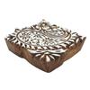 Decorative Paisley Pattern Wooden Stamp Block Hand Carved Textile Printing