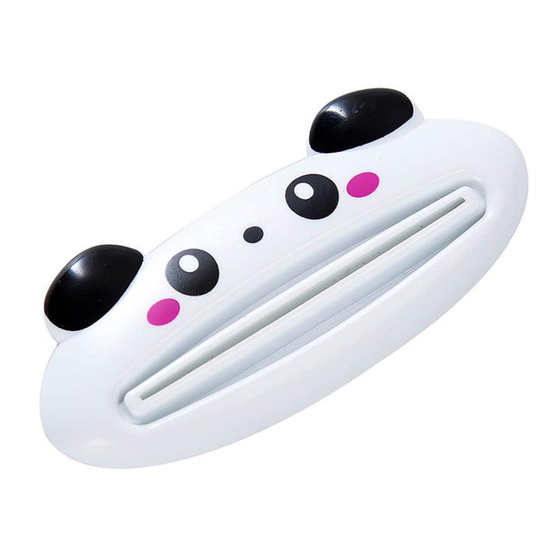 Niedlicher Cartoon Rollender Zahnpasta-Quetscher Spender Gesichtsreiniger Clips Zahnpastahalter Tubensparer Badezimmerzubehör