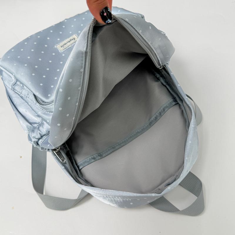 Mochila Escolar Fofa de PU com Bolso Frontal com Zíper Mochila Leve para Meninas Adolescentes Casual Diária para Viagem