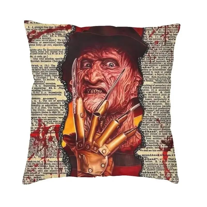 Horror Movie Character Killer Throw Pillow Cover Home Decor 3D Print Halloween Film Cushion Covers For Sofa Bedding Pillowcase