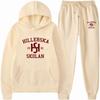 Young Royals Hillerska School Hoodie Teens Casual Printed Pullover Loose Fit