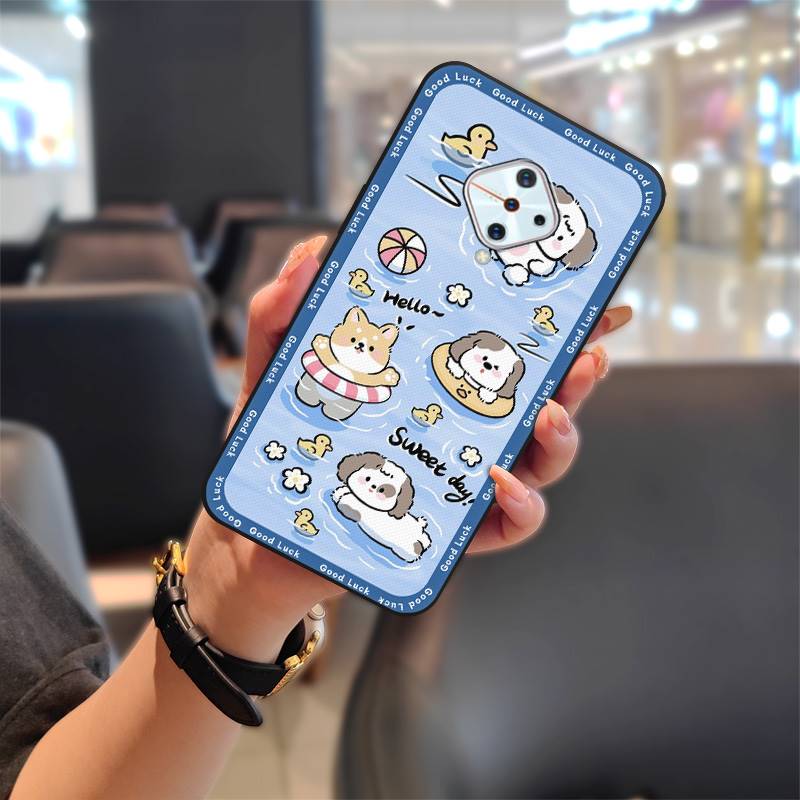 Waterproof Cute Phone Case For VIVO V17/Y9S/X50 Lite/V1945A Durable Cartoon Silicone Soft Case Anti-knock Cover TPU