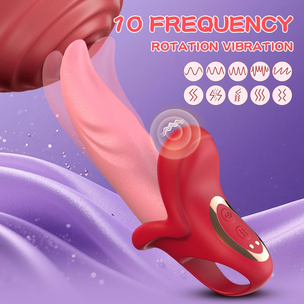 Tongue Vibrator Clitoral Tongue Licking Sexy Adult G-Spot Stimulator Vagina Massager Vibrator Tongue Licking Swing Vibrator Female Adult Sex Toy
