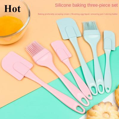 Gebäck und Gebäckzubehör Butter Silikonwerkzeuge DIY Küchenhelfer Spachtel Pinsel Küchen Öl Antihaft-Set Kuchen Backformen
