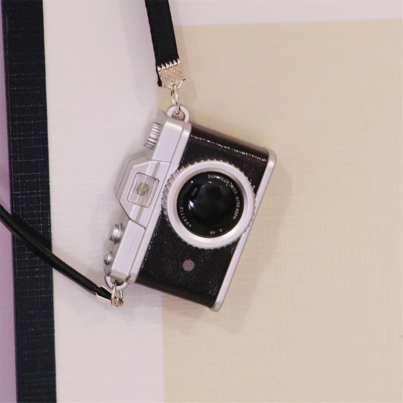 Miniature Camera Pendant Keychain With Light And Sound Detail Compact Size Ornament For Daily Use Gifting