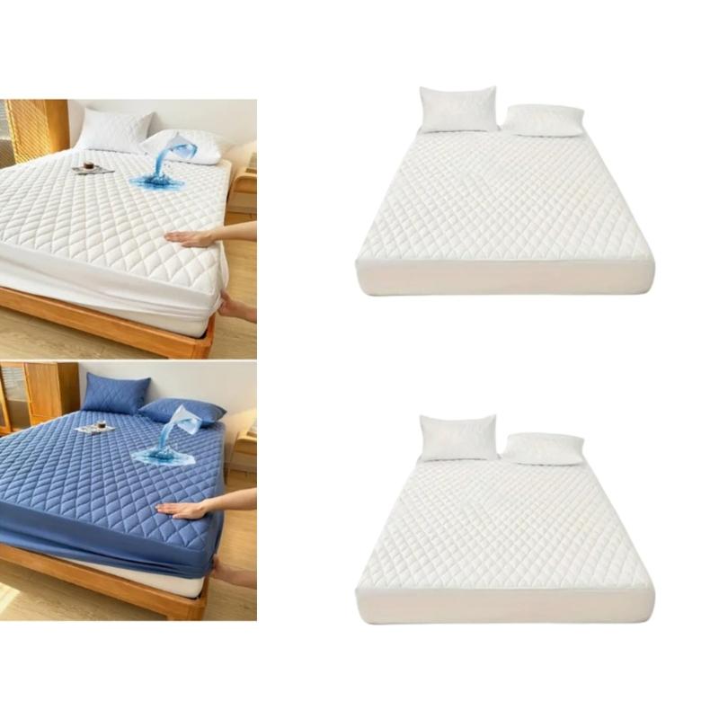 Premium Waterproofs Mattress Protector Hypoallergenics Mattress Cover with Breathable Quilted Design Deep Fitted Sheet